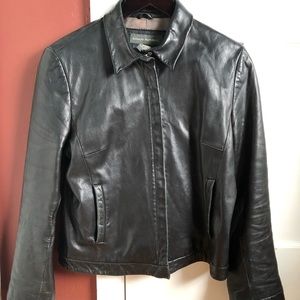 Banana Republic black leather jacket